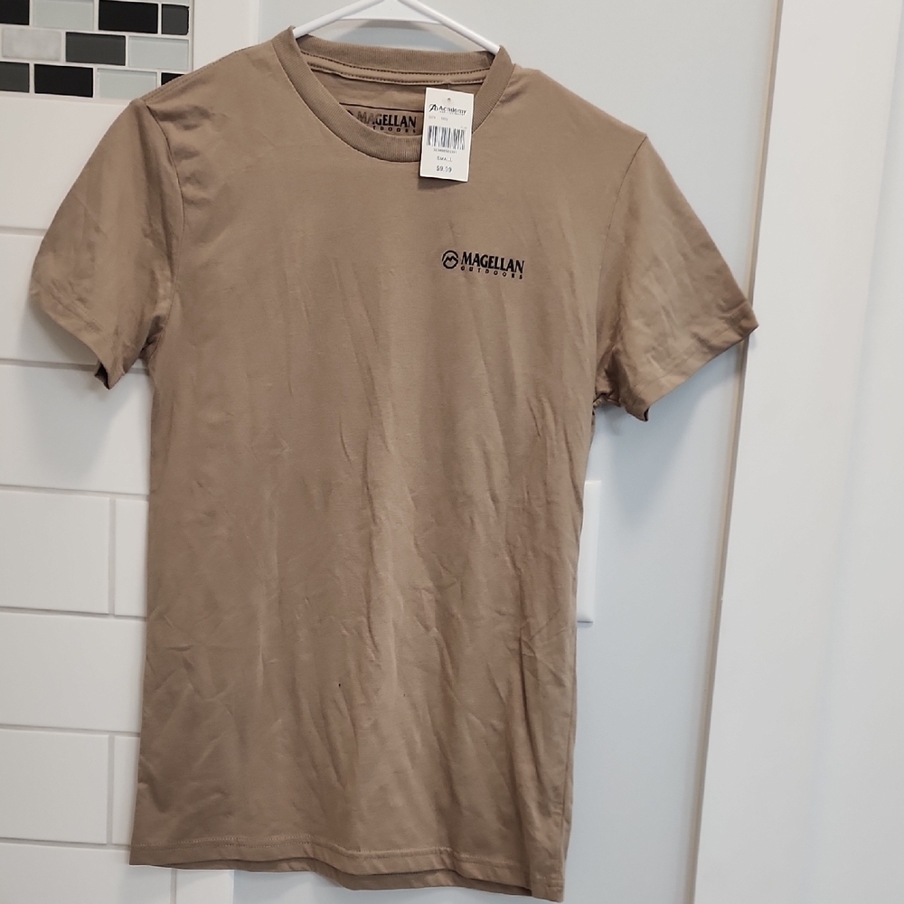 Magellan Outdoors Short Sleeve Crew T-Shirt — Tan